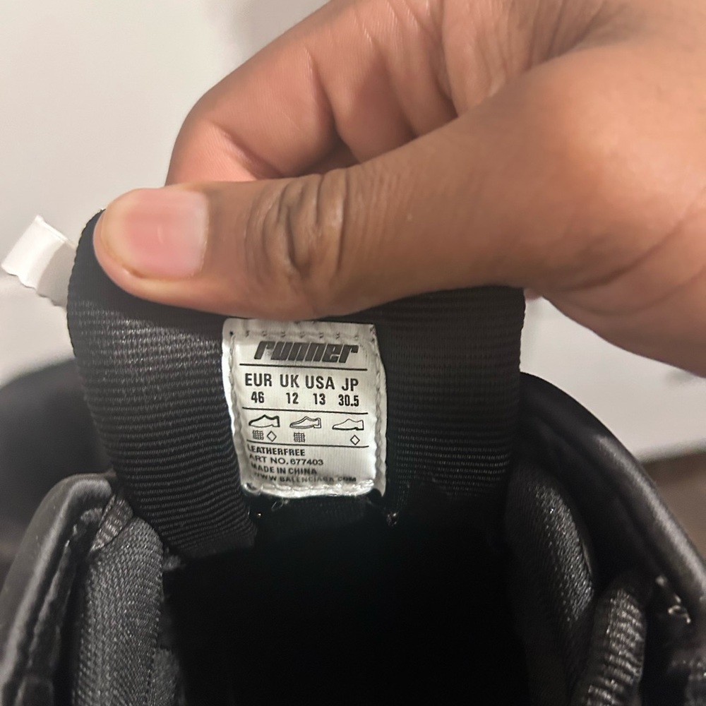 Balenciaga Monochrome Athletic Sneakers - Picture 8 of 8